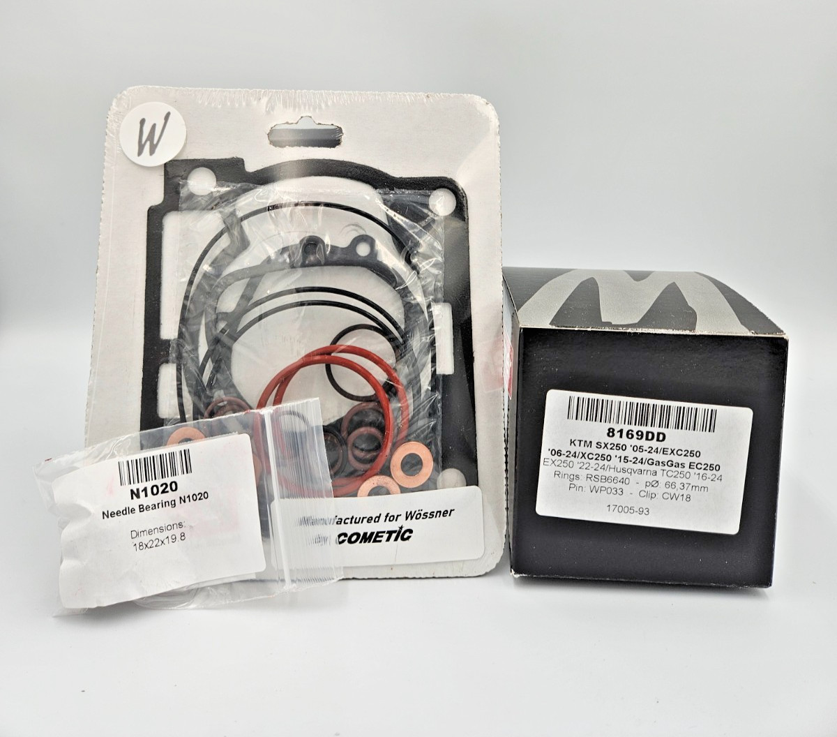 K13 Top End Rebuild Kit WOSSNER Piston \'D\' 66.37 2007-16 KTM 250 Husqvarna 14-16