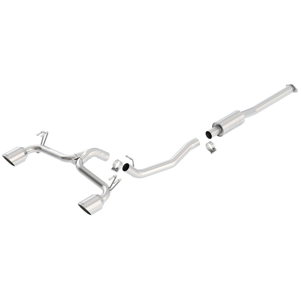 Borla 140334 S-Type Cat Back Exhaust for 2009-17 Mitsubishi Lancer Ralliart 2.0L