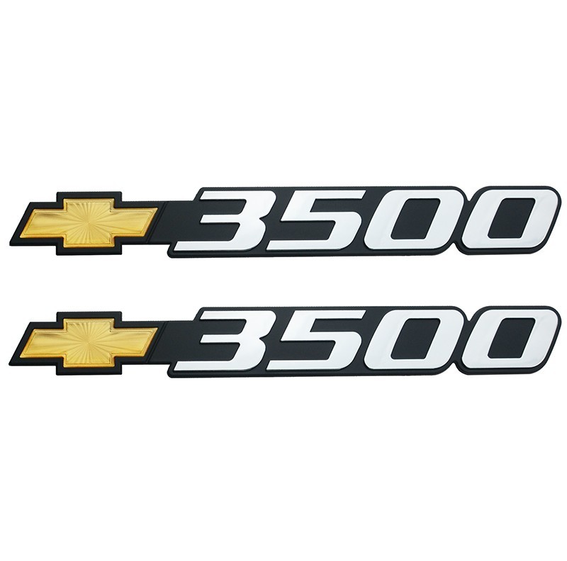 2Pc 2001-2007 Chevy 3500 Emblem Fit for Silverado Badge 15126053 2Pc 2001-2007 Chevy 3500 Emblem Fit for Silverado Badge 15126053
