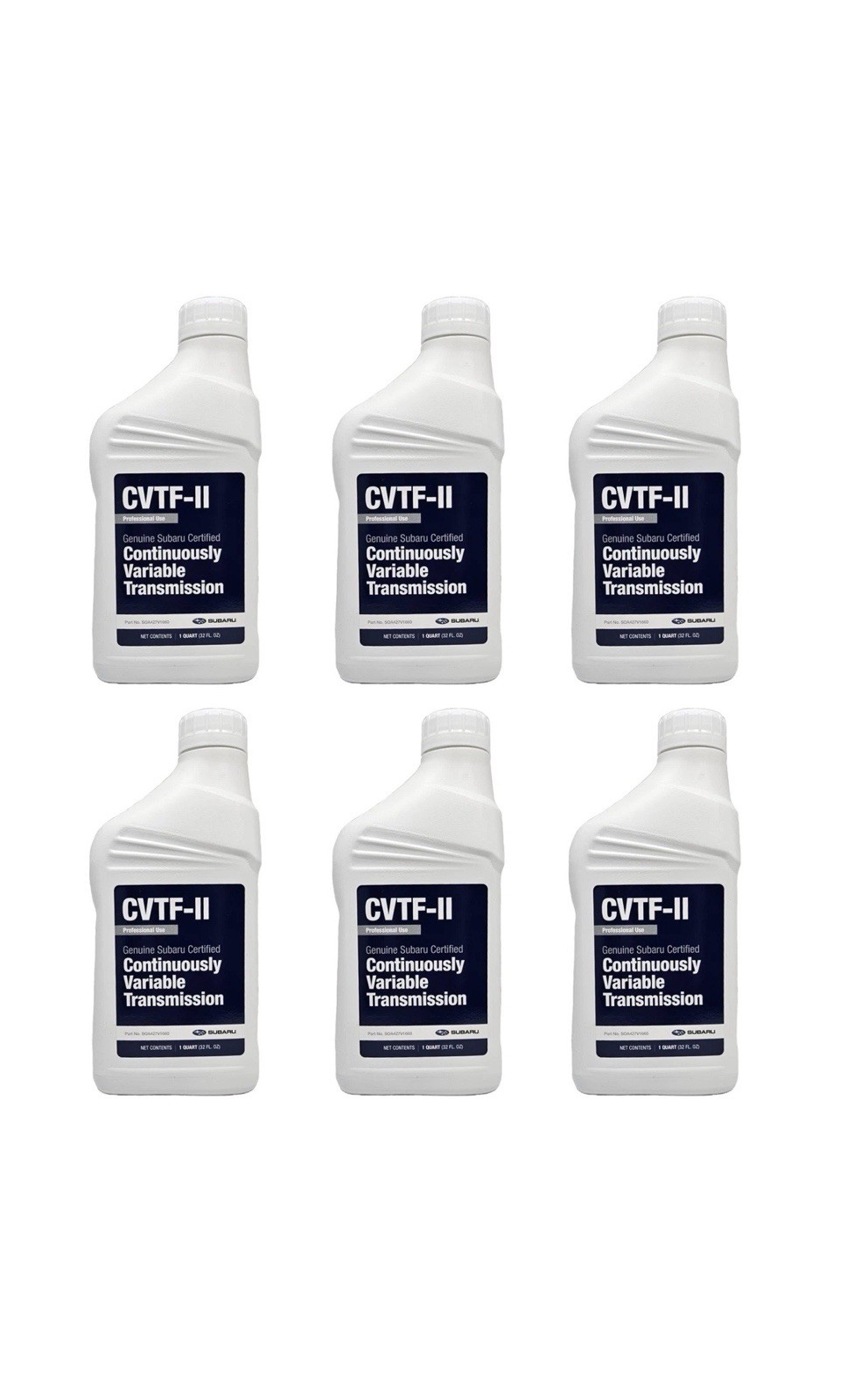 Subaru CVTF-II CVT Transmission Fluid (6 Quarts) - SOA427V1660 Genuine OEM CVT Subaru CVTF-II CVT Transmission Fluid (6 Quarts) - SOA427V1660 Genuine OEM CVT