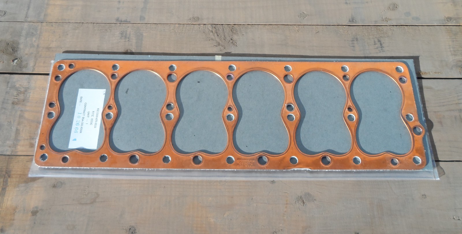 Dodge WDX Power Wagon 1946 -59 230 NOS Flathead 6 copper head gasket W/hump 🙀
