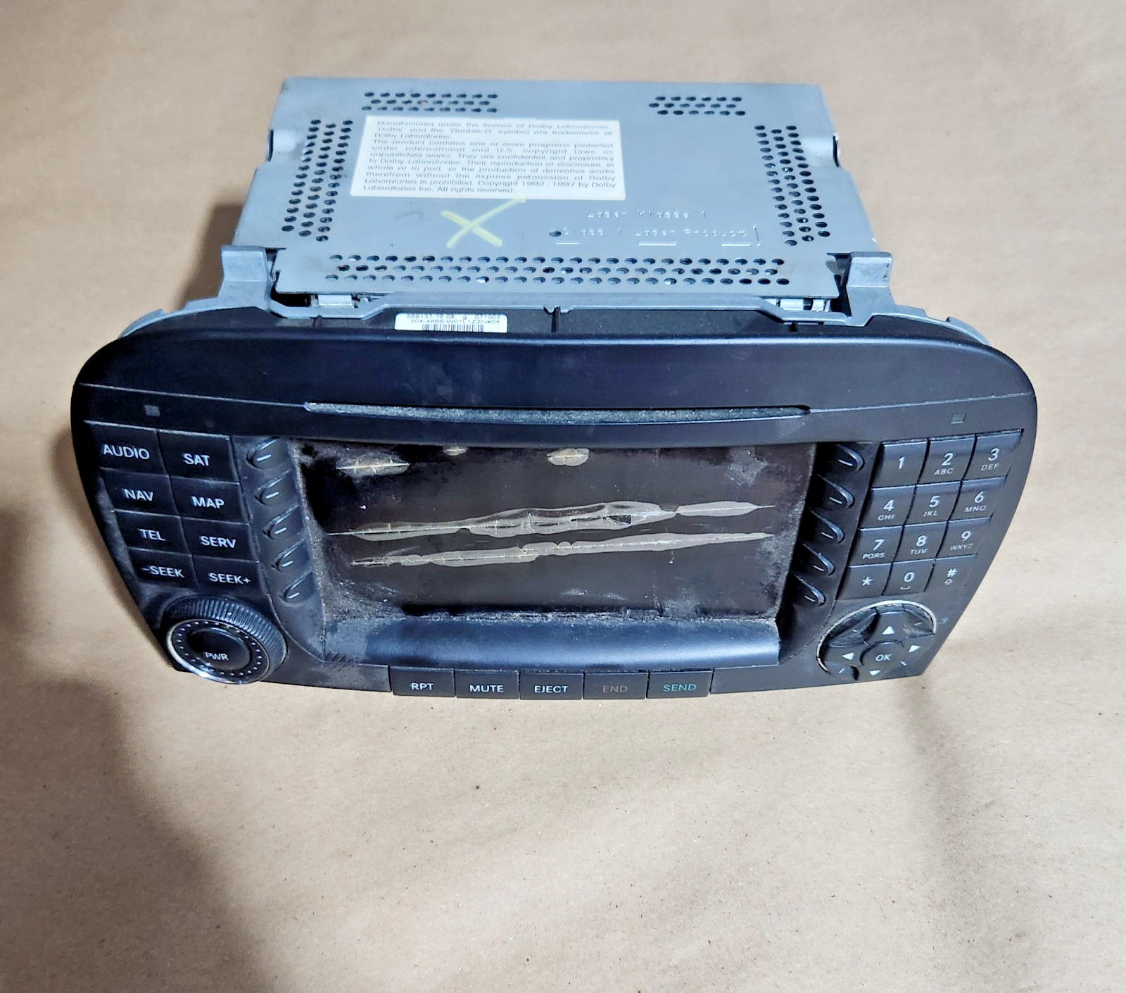 2005-2008 MERCEDES SL-CLASS Command Head Unit W/Navigation CD OEM A230 820 92 89 2005-2008 MERCEDES SL-CLASS Command Head Unit W/Navigation CD OEM A230 820 92 89