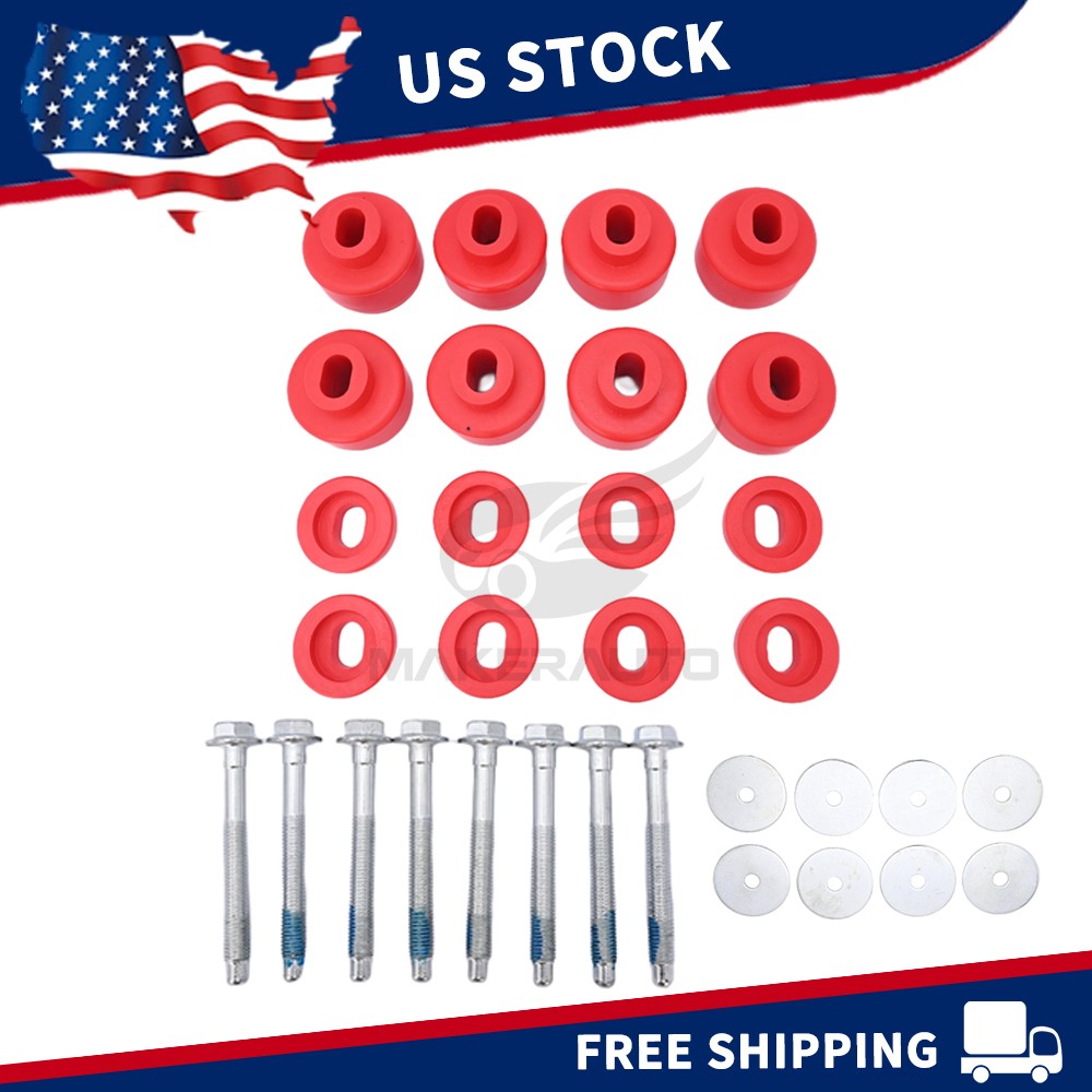 7-141 Body Cab Mount Bushing Kit For 99-14 Chevy Silverado GMC Sierra 1500/2500