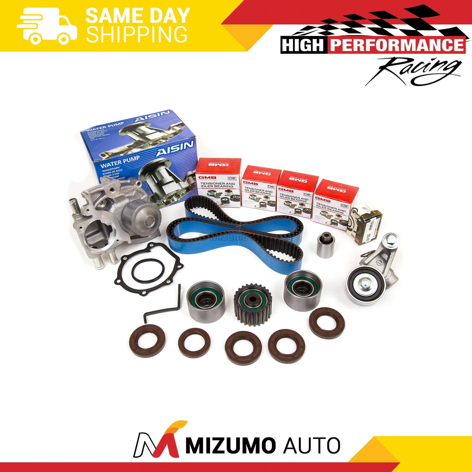 Timing Belt Kit GMB Water Pump Fit 02-05 2.0L Subaru WRX Turbo EJ20T DOHC