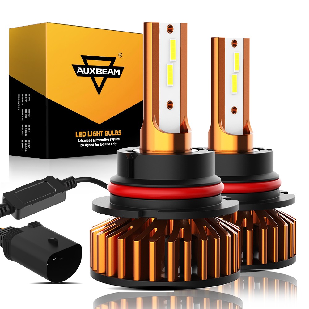 AUXBEAM HB1/9004 LED Headlight High Low Beam Bulbs 25000LM 6500K Super Bright 2x