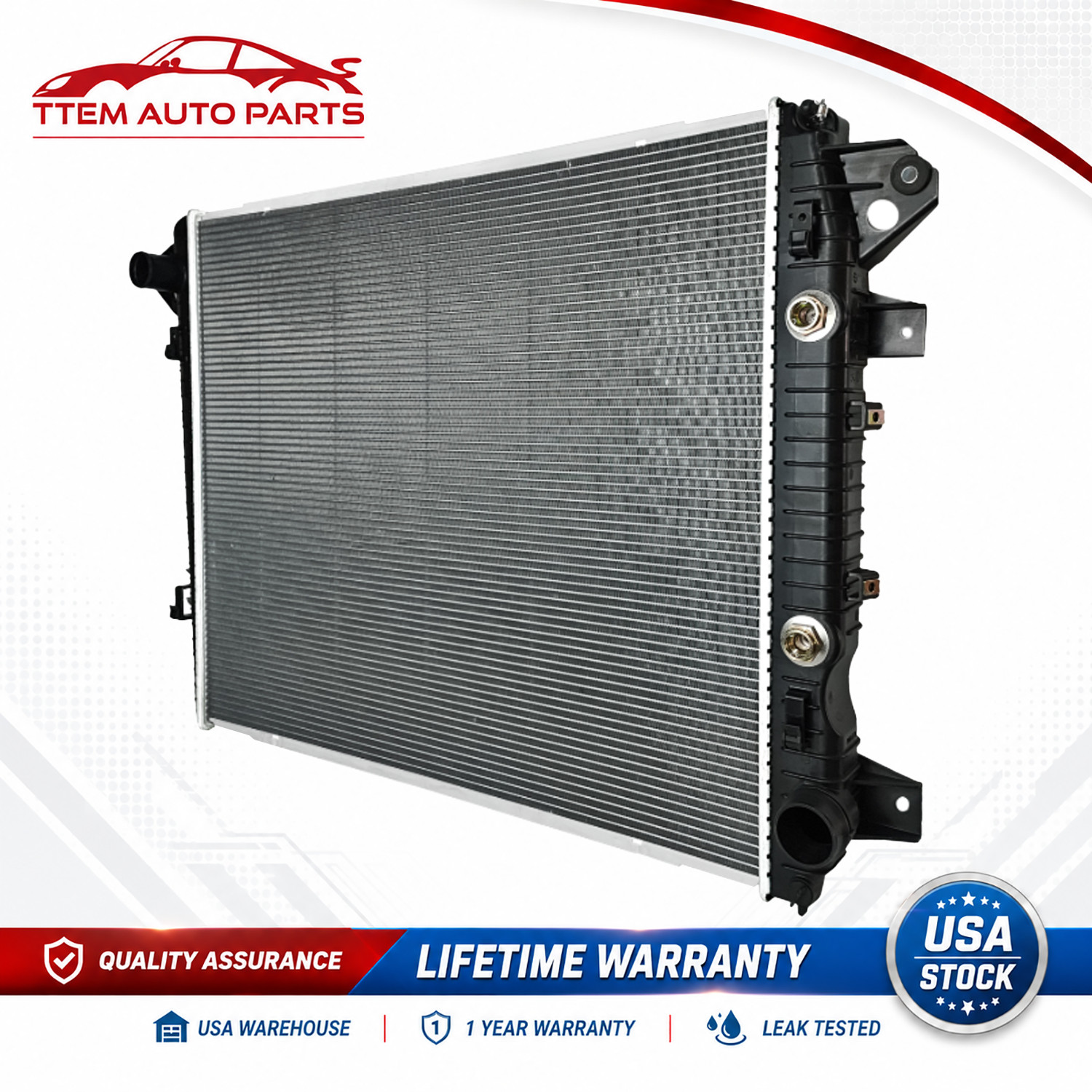 For 2017-2019 Silverado Sierra 2500 3500 6.6L Turbo Aluminum Core Radiator 13690