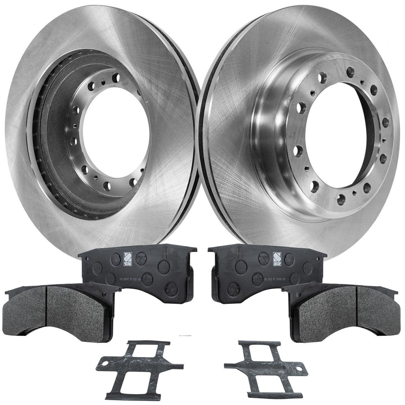 Front or Rear Brake Disc Rotors and Pads Kit for GMC C6500 Topkick C7500 Kodiak Front or Rear Brake Disc Rotors and Pads Kit for GMC C6500 Topkick C7500 Kodiak