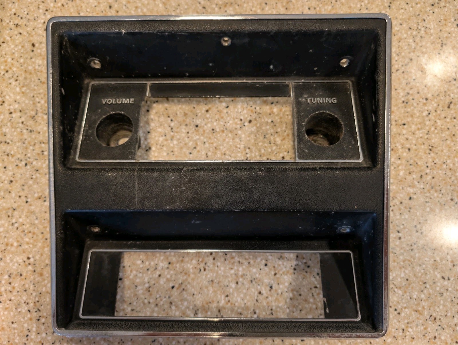 OEM 1971-1973 Ford Mustang & Cougar Black Radio Dash Bezel Trim # DIW-18842-AE OEM 1971-1973 Ford Mustang & Cougar Black Radio Dash Bezel Trim # DIW-18842-AE