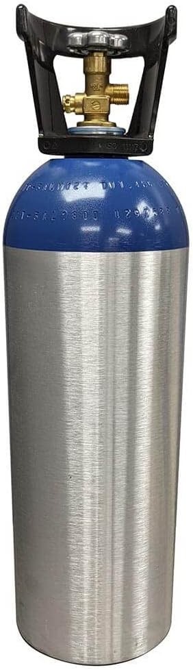 New 20 lb. Aluminum Nitrous Oxide N20 Cylinder with CGA326 & Handle DOT Stamped