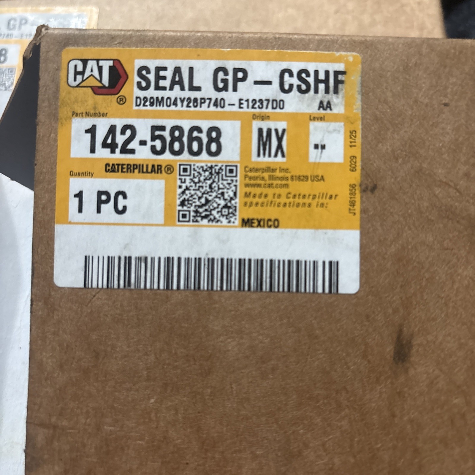 OEM CAT 142-5868 CRANK REAR SEAL CAT 142-5868 Cat 1425868 OEM CAT 142-5868 CRANK REAR SEAL CAT 142-5868 Cat 1425868