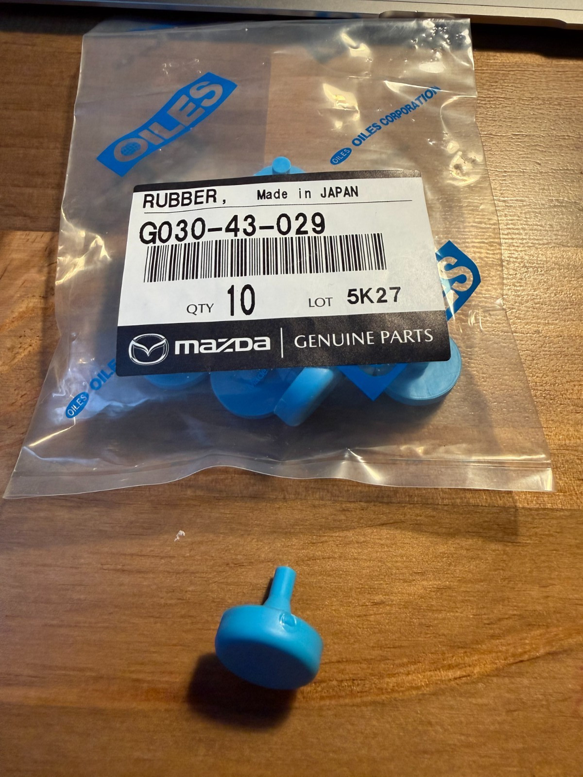 NEW Mazda GENUINE Miata MX-5 RX-7 Rubber Stopper Bumper G030-43-029