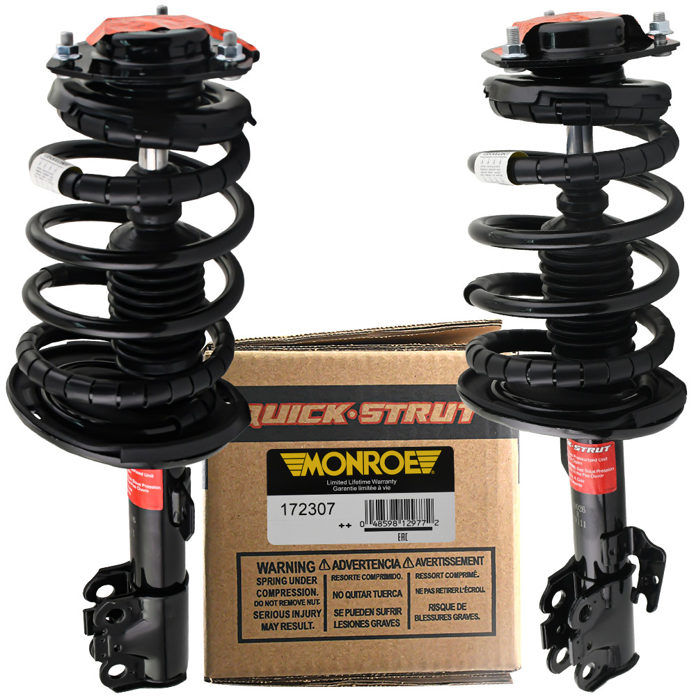 Pair Monroe Front Struts Shocks w/ Coil Springs for 07-11 Toyota Camry 2.4L 2.5L