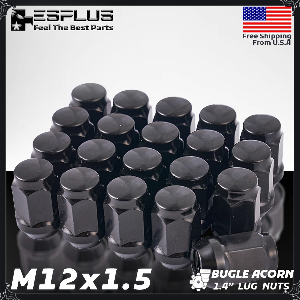 20 Pc Dodge Lug Nut M12x1.5 Black Fit Avenger/Caliber/Grand Caravan/Jourey etc
