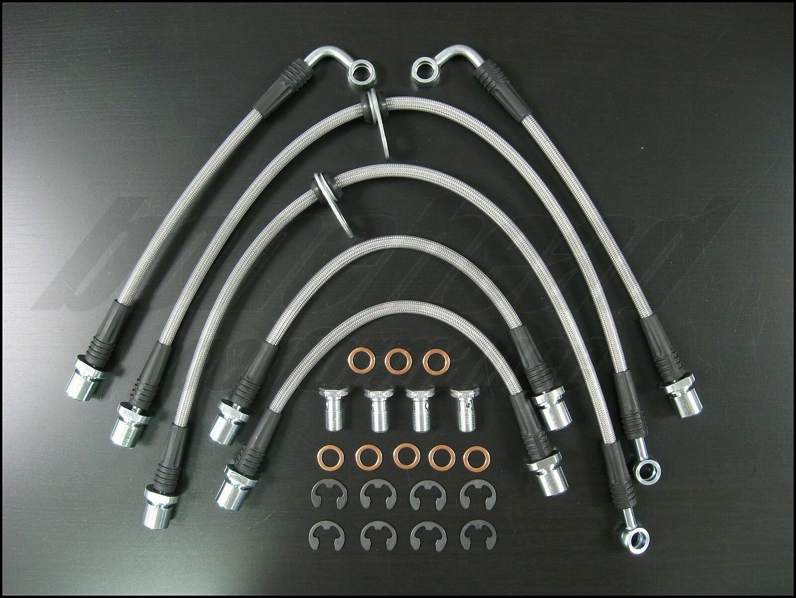 Techna-Fit Stainless Braided Brake Lines for 2001-2009 Subaru Legacy GT Turbo