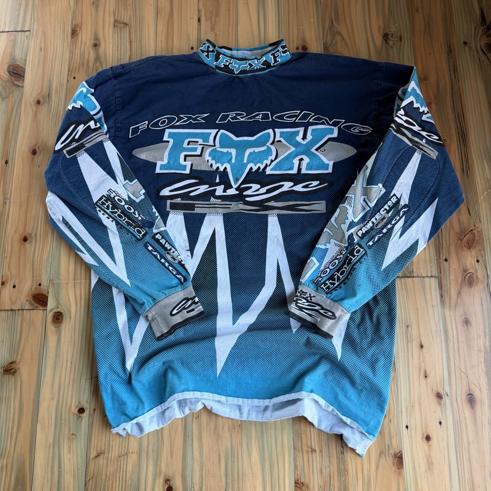 RARE Vintage 90s Fox Racing Motocross Jersey Size L