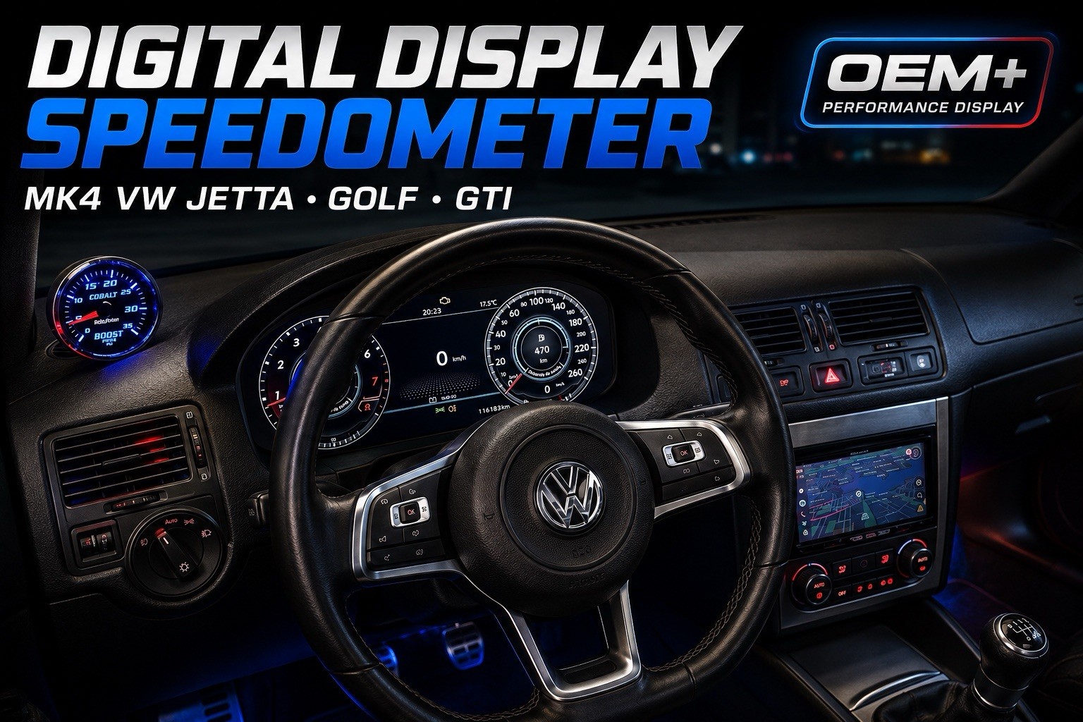 Mk4 Vw Jetta Golf Gti R32 Digital Speedometer 1999-2005