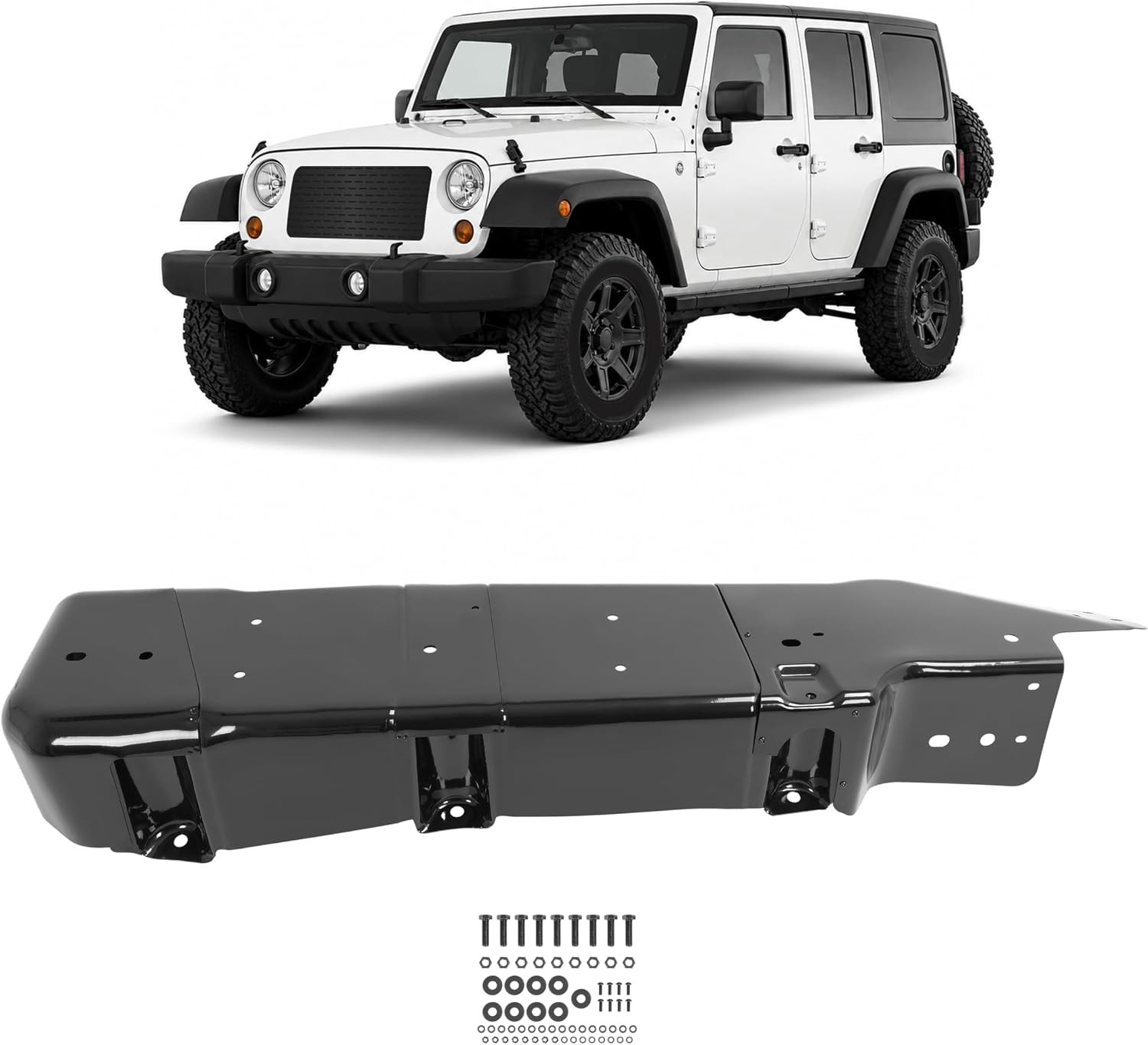 4-Door Gas Fuel Tank Skid Plate Guard Shield 07--18 Jeep Wrangler JK 52059747AD 4-Door Gas Fuel Tank Skid Plate Guard Shield 07--18 Jeep Wrangler JK 52059747AD