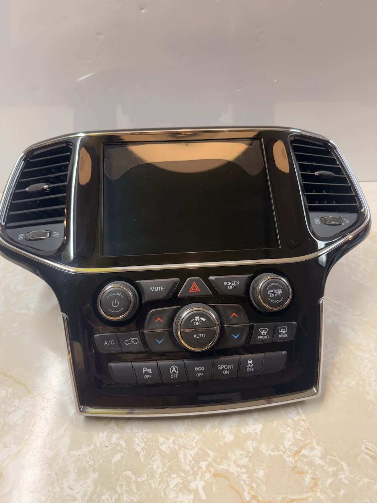 2019-2020 Jeep Grand Cherokee Climate AC Heater Control Unit w/ Bezel OEM 2019-2020 Jeep Grand Cherokee Climate AC Heater Control Unit w/ Bezel OEM
