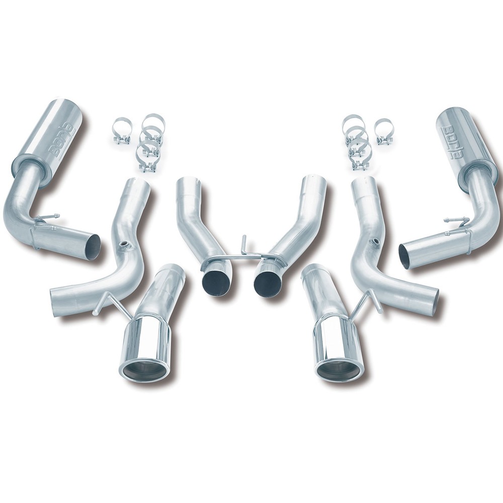 Borla 14663 S-Type Cat Back Exhaust Kit for 1996-2002 Dodge Viper GTS RT-10 8.0L