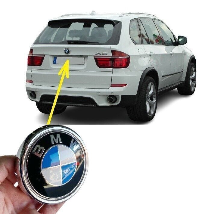 Genuine BMW X5 E70 51147157696 Rear Hatch Trunk Emblem Logo NEW