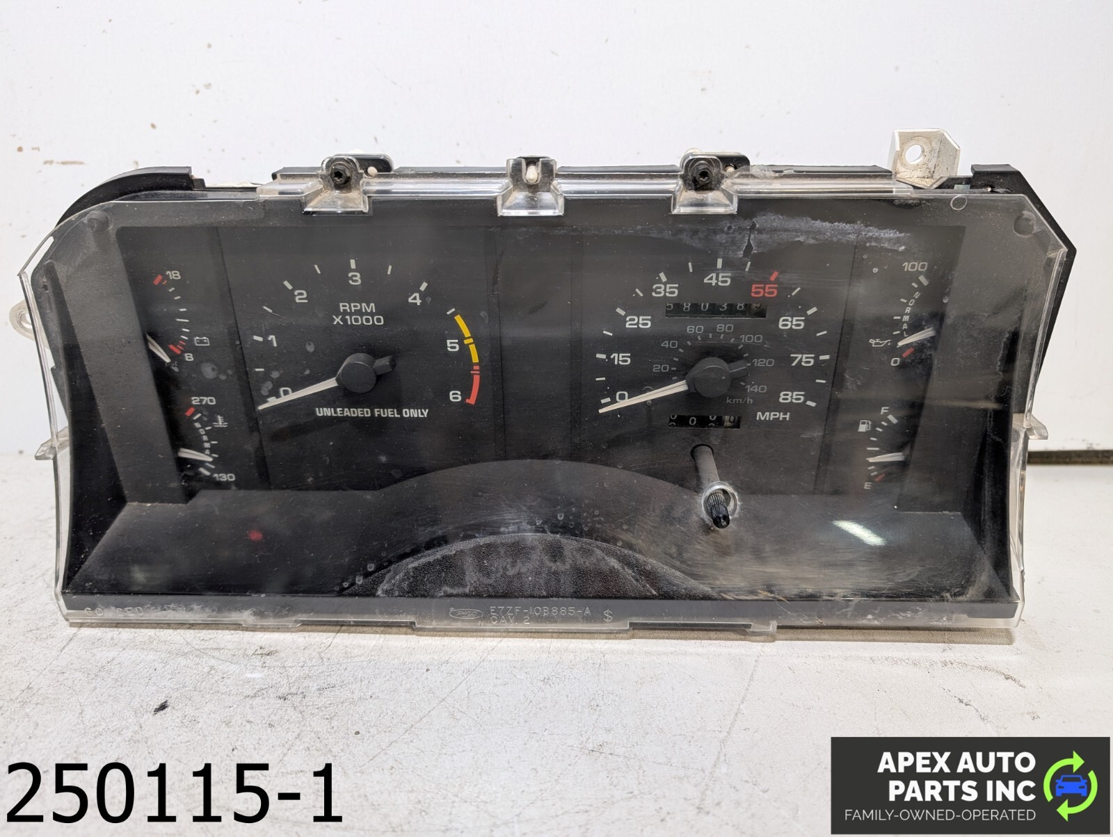 OEM 1987-1993 Ford Mustang 2.3L Instrument Cluster Gauges Speedometer