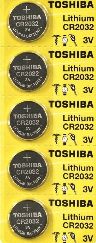 5 Pk Toshiba CR2032 Keyless Entry Car Remote Key FOB Battery - Expire 2034