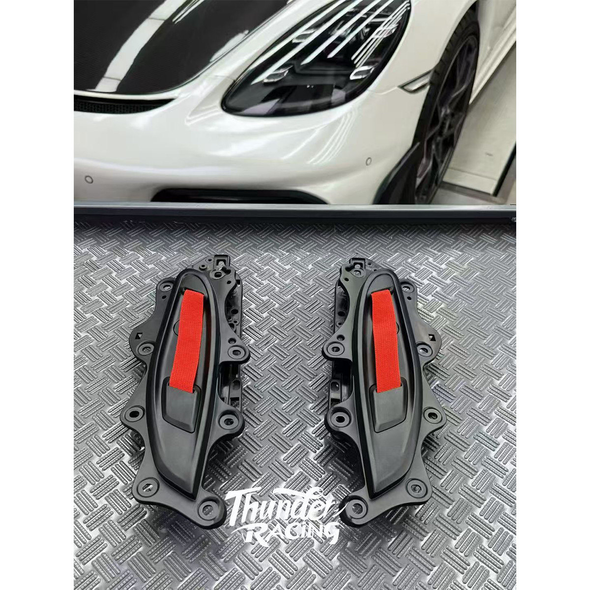 For Porsche 991 981 718 RS Style Fabric Door Pull – GT3/GT4 Style Direct Fit