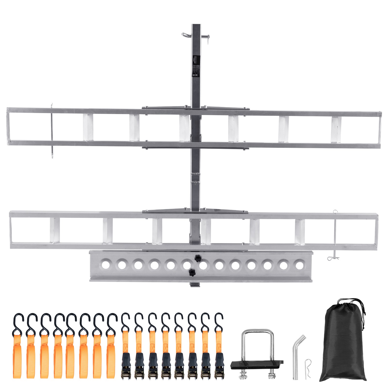 Uimoso Motorcycle Hitch Carrier for Scooter and Bike, 600LBS Capacity with Ramp