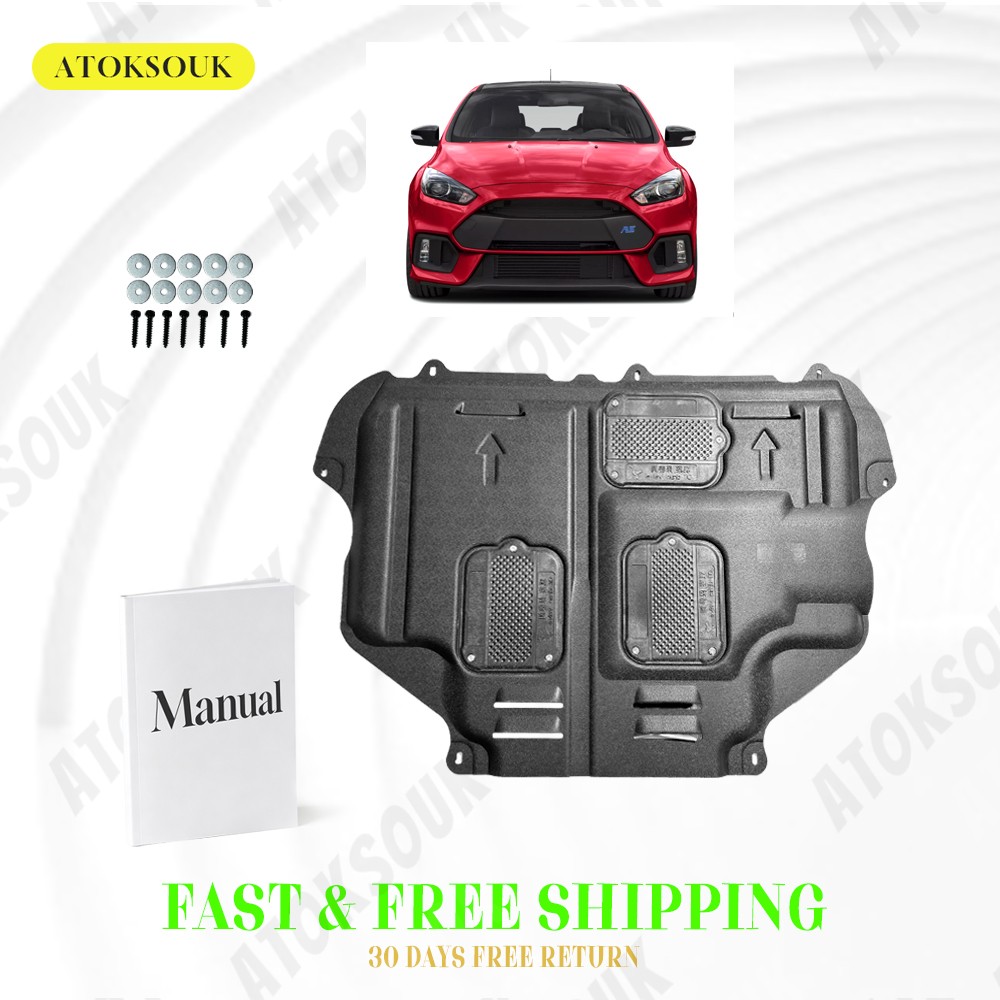 Engine Splash Shield For Ford Focus RS 2016-2018 Skid Plate With Instruction