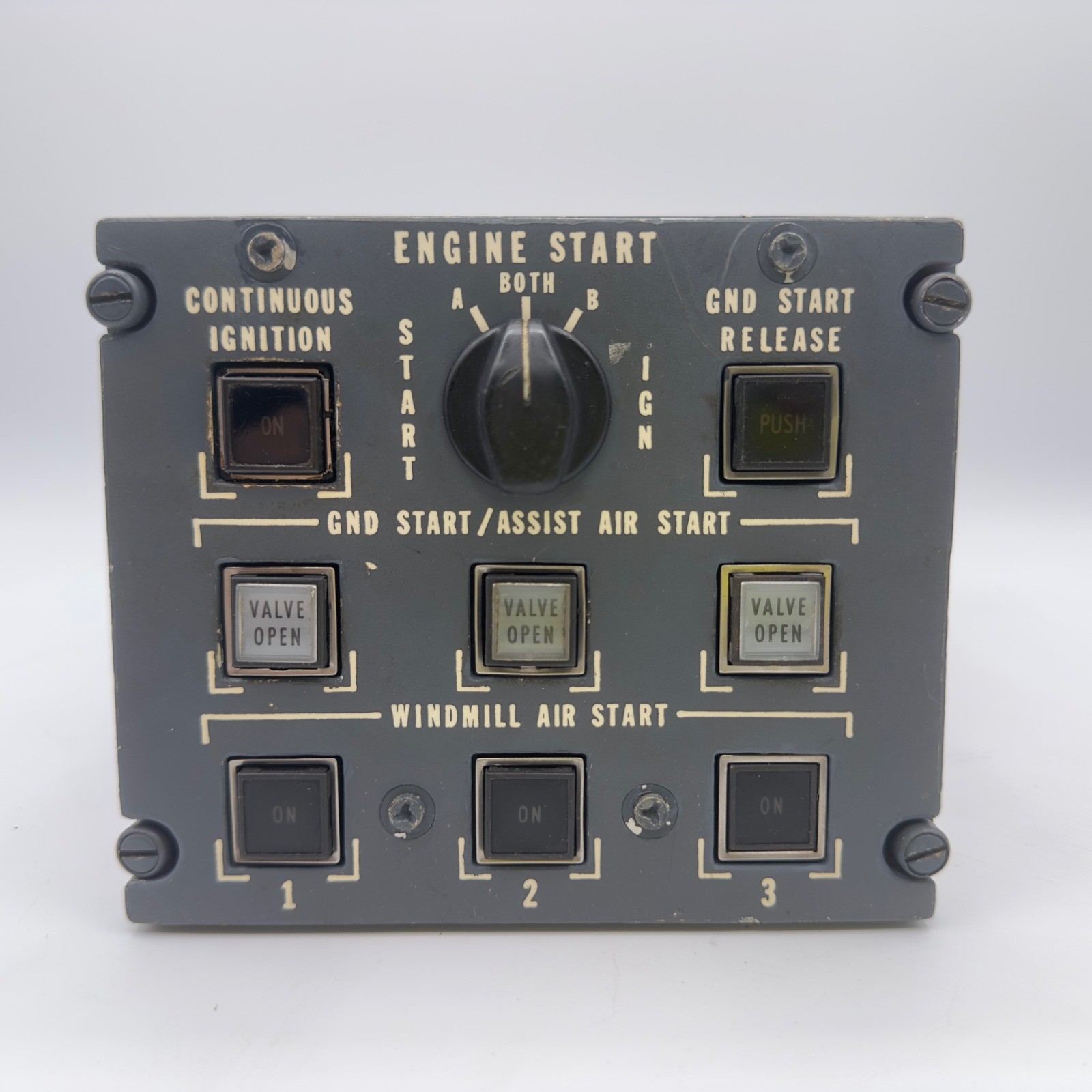 Boeing Engine Start Control Panel 3-Engine Tri-Jet 727 P/N 1646880-109
