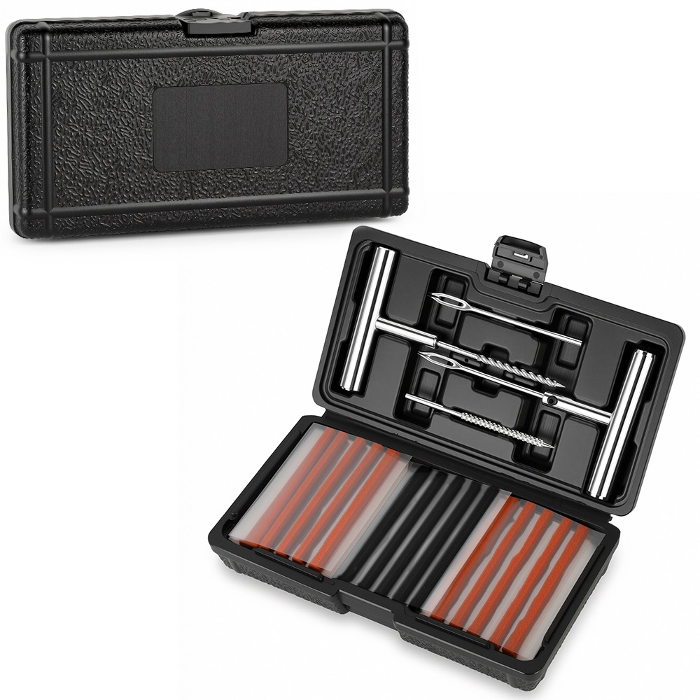 88-Piece Tubeless Tire Repair Kit, Hot-Sale Emergency Plug Tool Set for Car