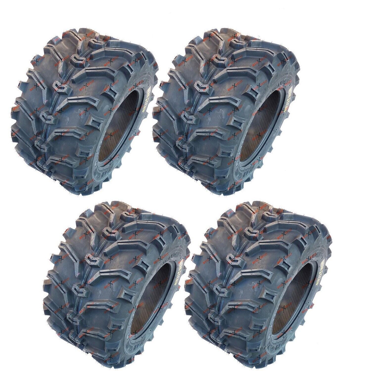 Kenda Bear Claw 25x8-12 25x10-12 Atv Tires Set of 4 25x8x12 25x10x12 6 Ply Rated