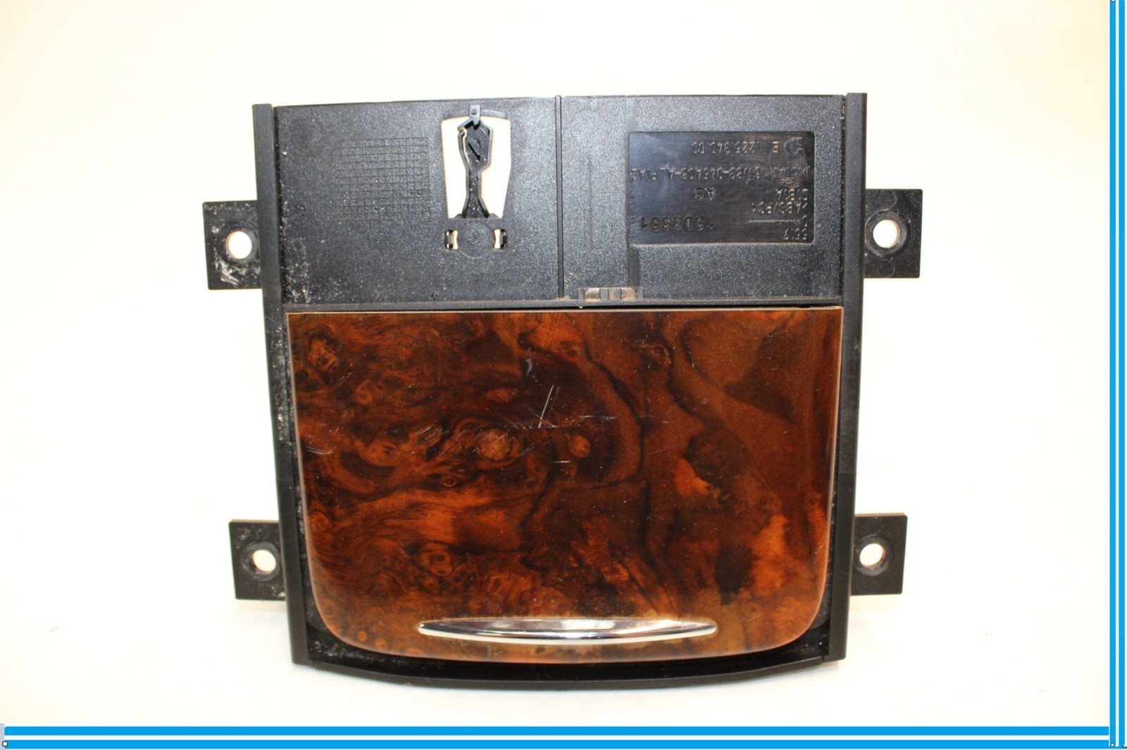 07-11 Jaguar XKR Ash Tray Storage Lighter Outlet Power Wood Grain Trim Bezel