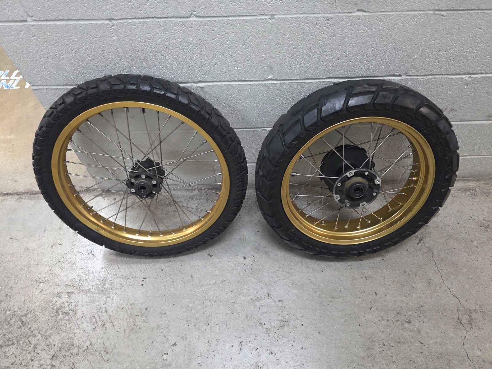 Genuine Honda Africa Twin Front and Rear Wheels Gold Genuine Honda Africa Twin Front and Rear Wheels Gold