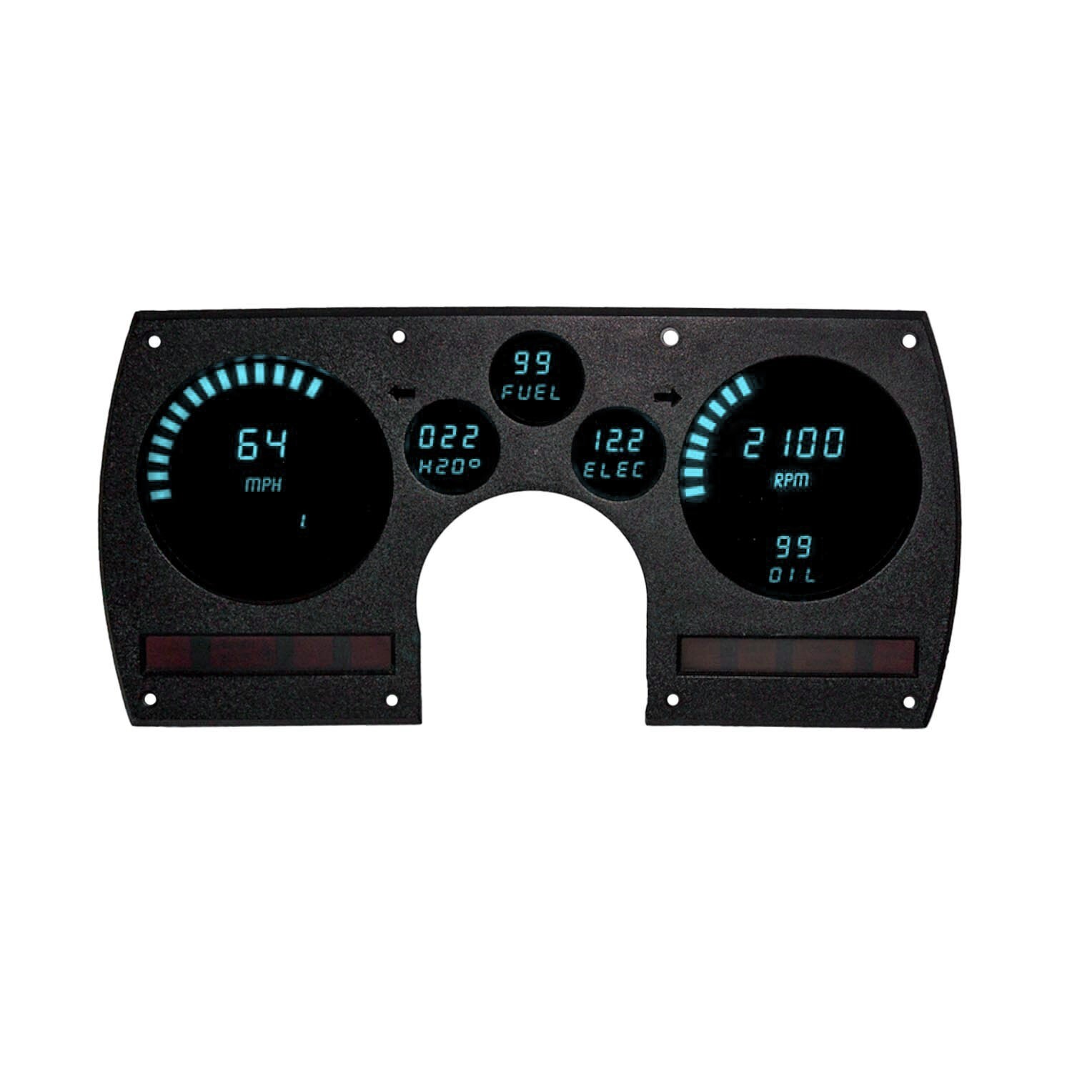 1982-1990 Camaro Digital Dash Panel Teal LED Intellitronix DP4003T Made In USA