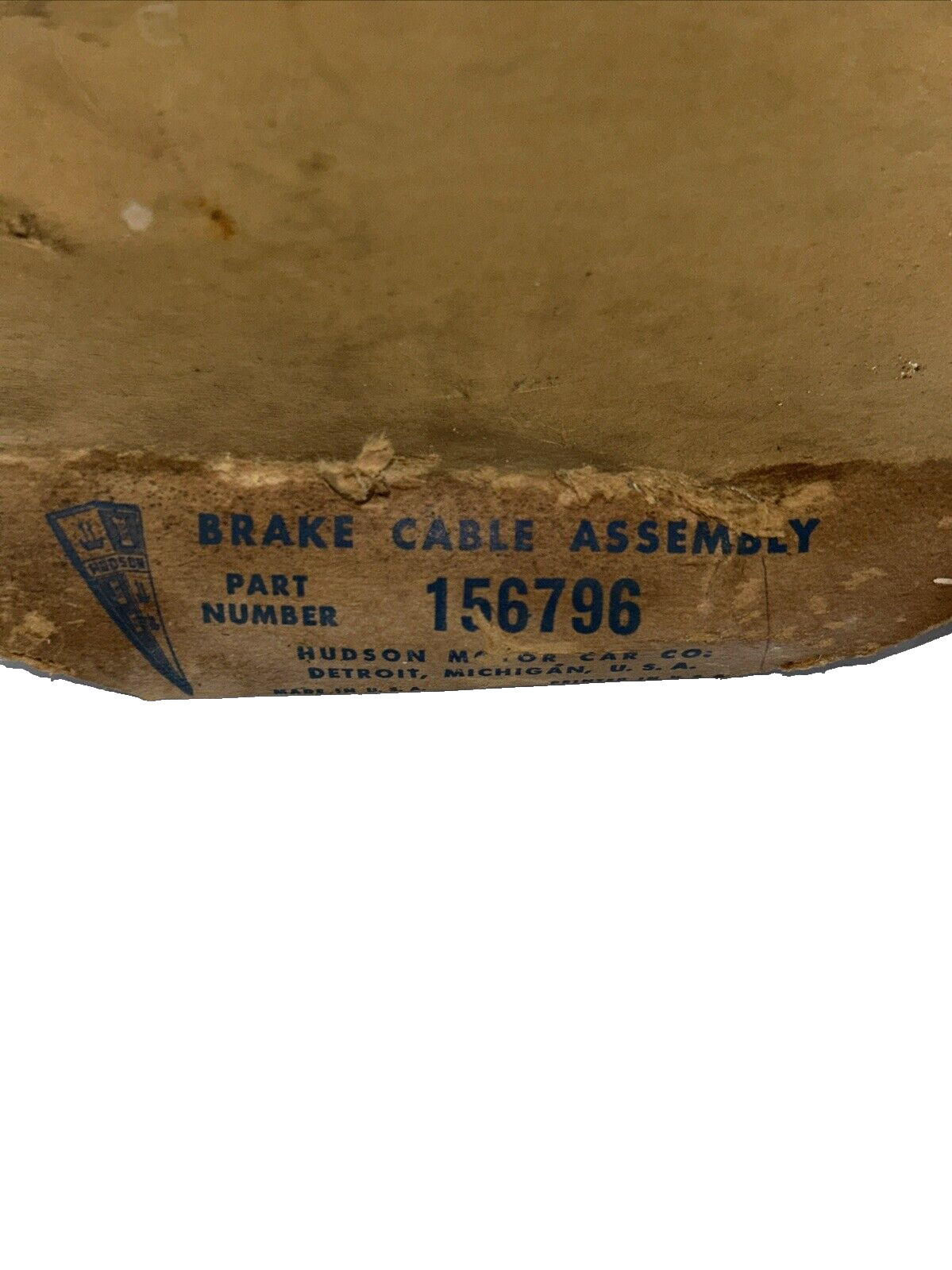 156796 Right hand brake cable 38-39 Hudson 112 NOS 156796 Right hand brake cable 38-39 Hudson 112 NOS