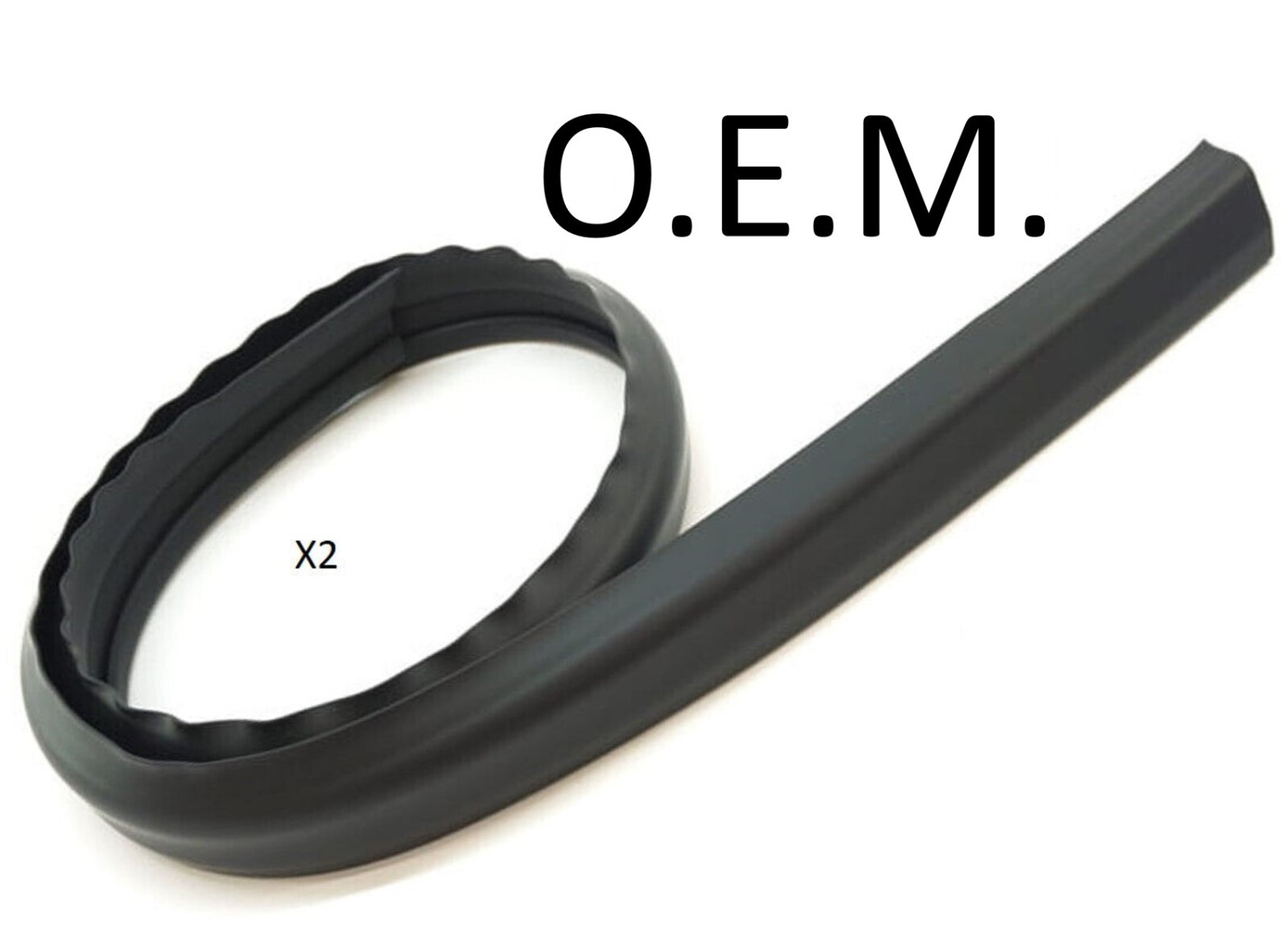 Set of (2) Rocker Panel Rubber Moulding Left & Right Sides for Porsche 911 930
