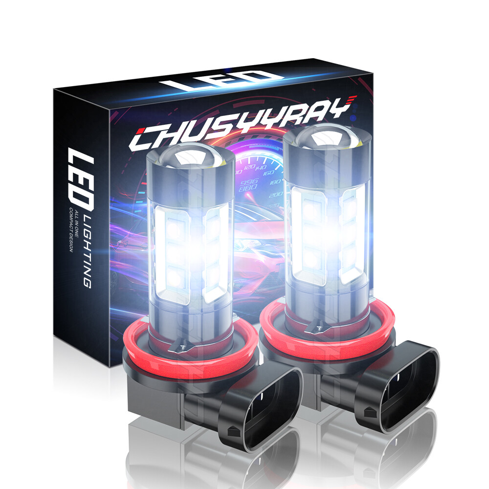 LED Fog Light Bulbs H8 H16 H11 Fog Light Bulb White 6500K High Power DRL Lamps