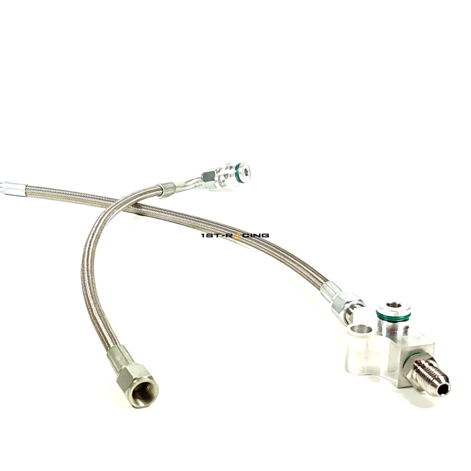 TD03 TD04 Twin Turbo 35cm AN4 Oil Feed Line For BMW N54 135i 335(x)i 535(x)i 3.0