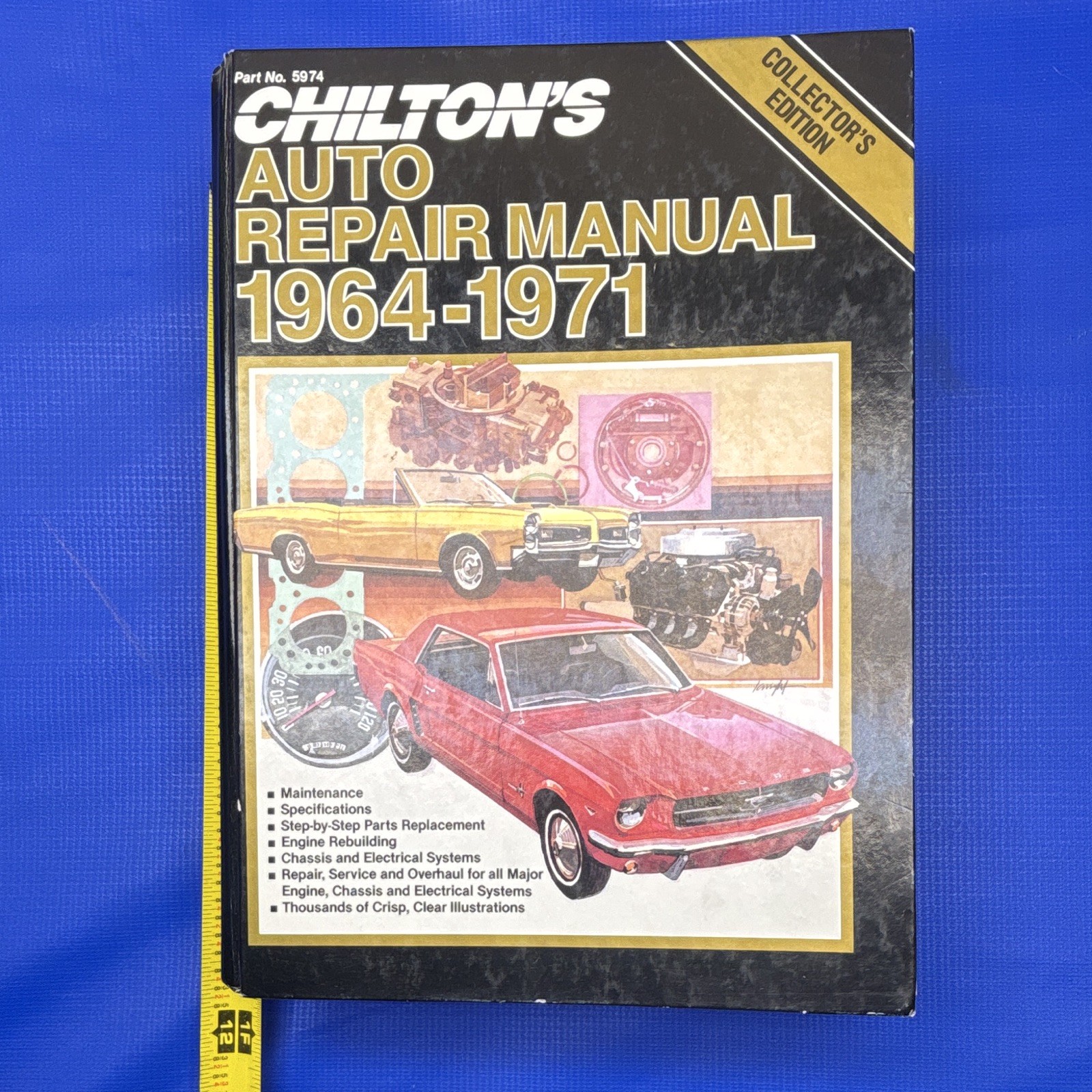 CHILTON’S AUTO REPAIR MANUAL 1964-1971 COLLECTORS EDITION HARDCOVER VG+ #5974 CHILTON’S AUTO REPAIR MANUAL 1964-1971 COLLECTORS EDITION HARDCOVER VG+ #5974