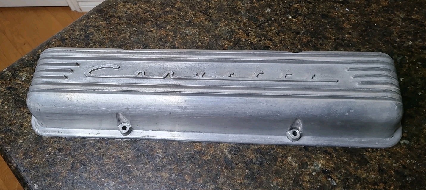 1959-1967 CORVETTE OEM 7 FIN VALVE COVER # 3767493 LESTER GUC No Repairs