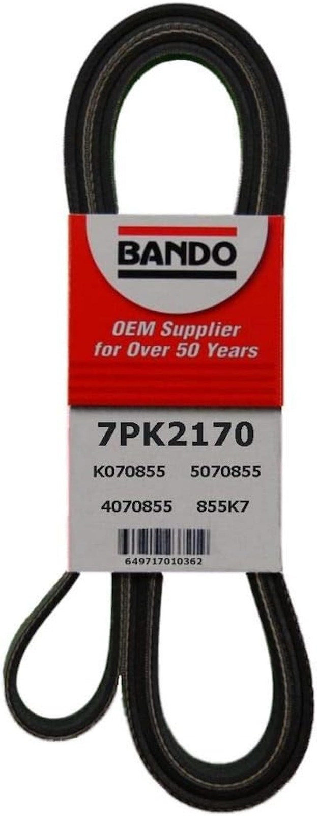 Bando USA 7PK2170 OEM Quality Serpentine Belt Black Bando USA 7PK2170 OEM Quality Serpentine Belt Black