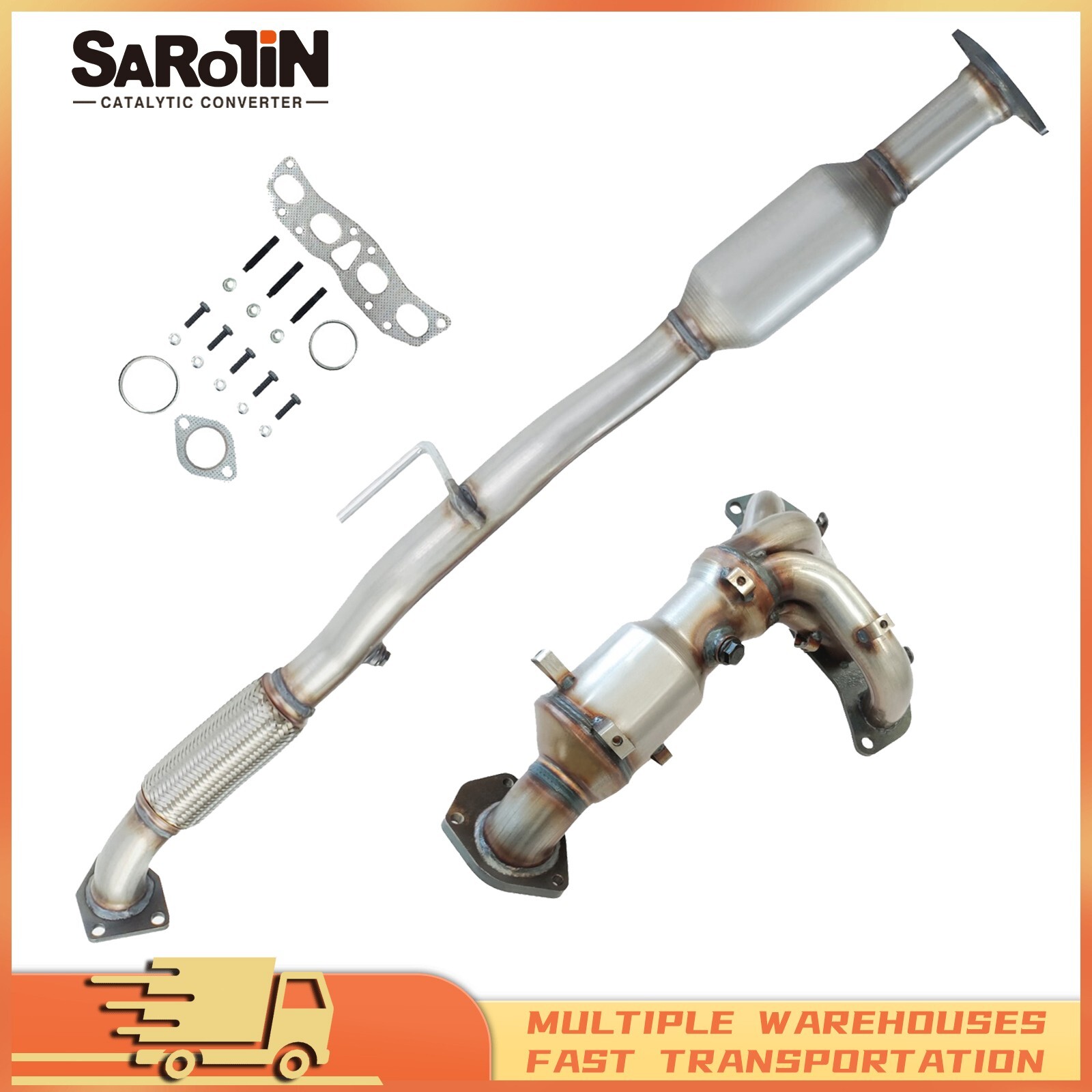 2X Front & Rear For Nissan Altima 2013 - 2018 2.5L Catalytic Converter 2X Front & Rear For Nissan Altima 2013 - 2018 2.5L Catalytic Converter