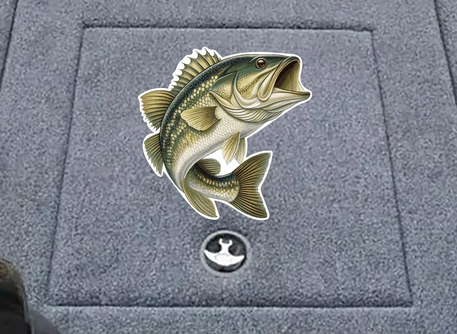 Jumping Bass Fish Professional Carpet Graphic Decal Sticker for Fishing Boats Jumping Bass Fish Professional Carpet Graphic Decal Sticker for Fishing Boats