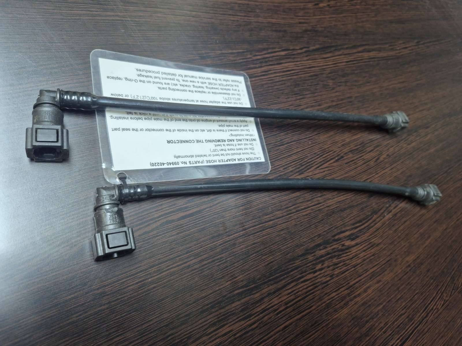 NOS OEM SUZUKI GSX-R600/1000 DL1000 FUEL PRESSURE HOSES ONLY 09940-40220 Read NOS OEM SUZUKI GSX-R600/1000 DL1000 FUEL PRESSURE HOSES ONLY 09940-40220 Read