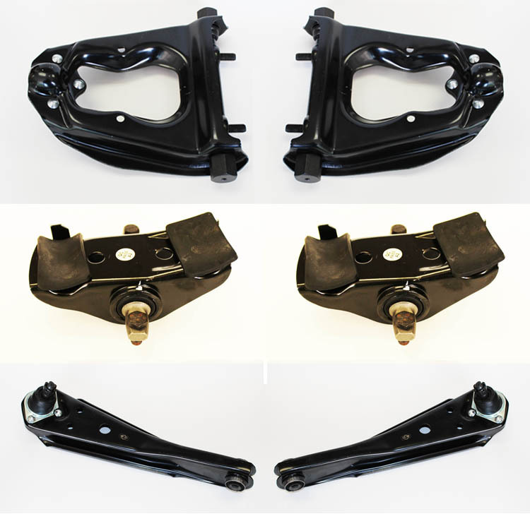 NEW 1968-73 Mustang Suspension Kit Upper & Lower Control Arms Spring Saddles 6pc