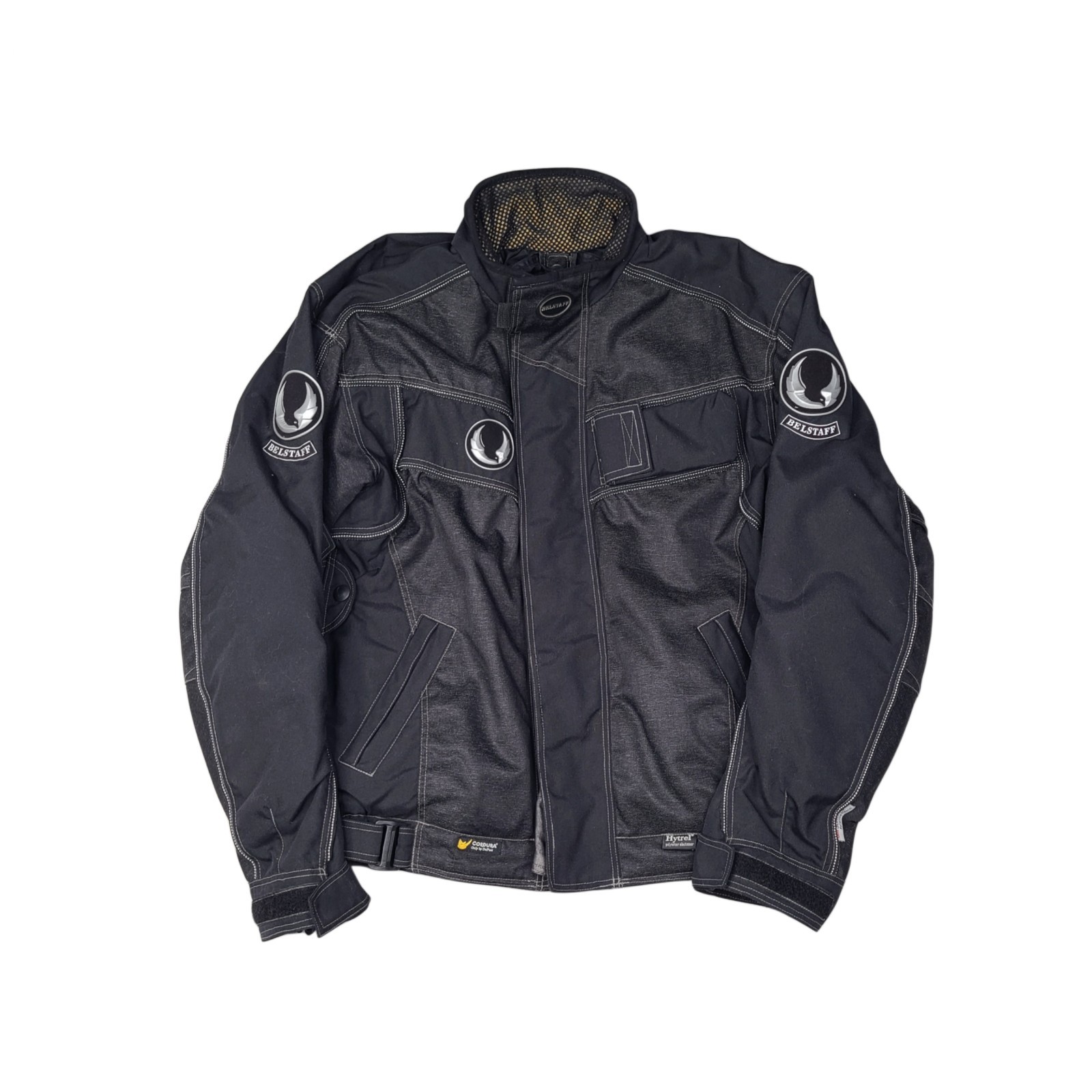 Belstaff Motorcycle Jacket Motorbike DuPont Hytrel Cordura Grey Black Men\'s M Belstaff Motorcycle Jacket Motorbike DuPont Hytrel Cordura Grey Black Men\'s M