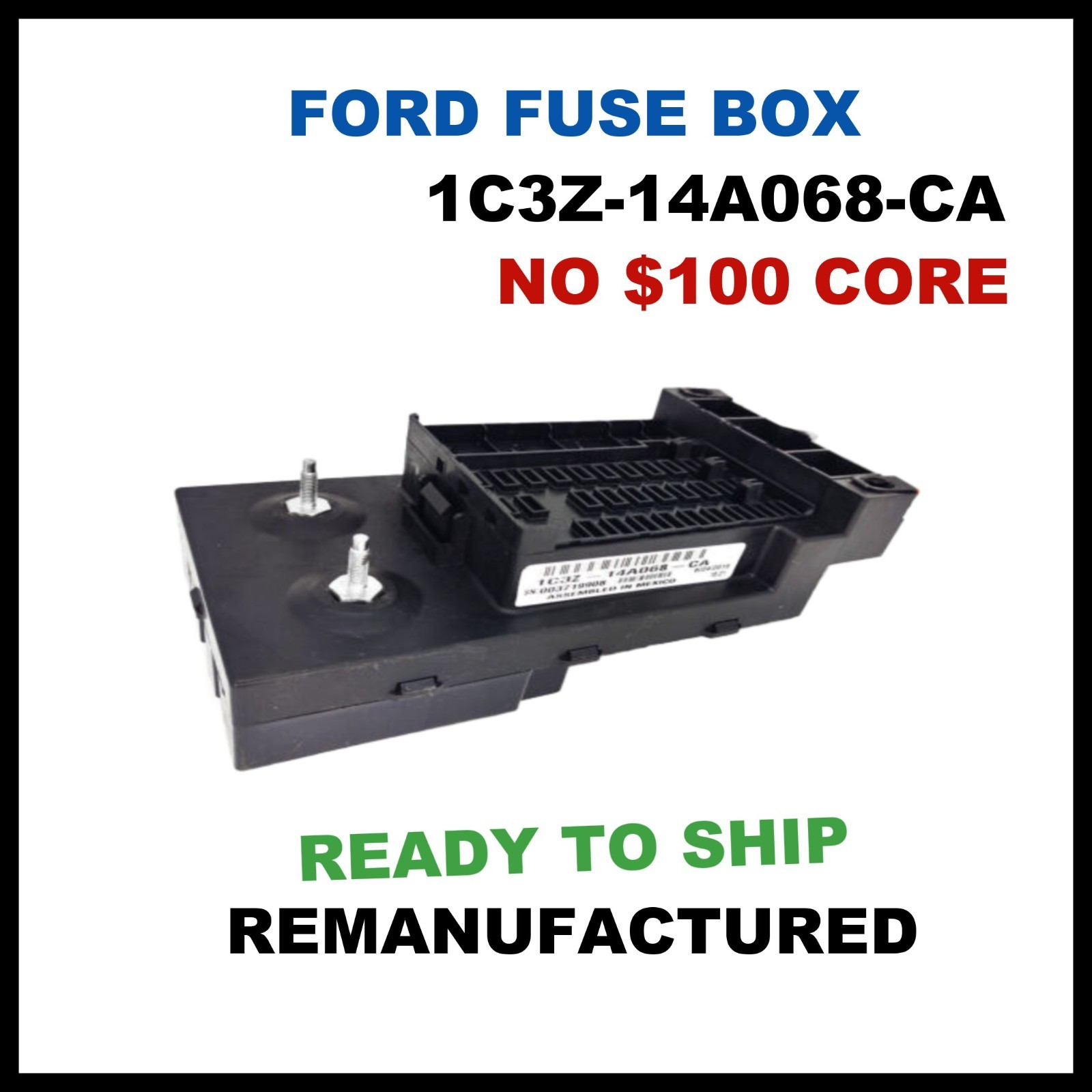 ✔REBUILT 1C3Z-14A068-CA   00 01 02 FORD F250-F550 Cabin Fuse box NO CORE CHARGE✔