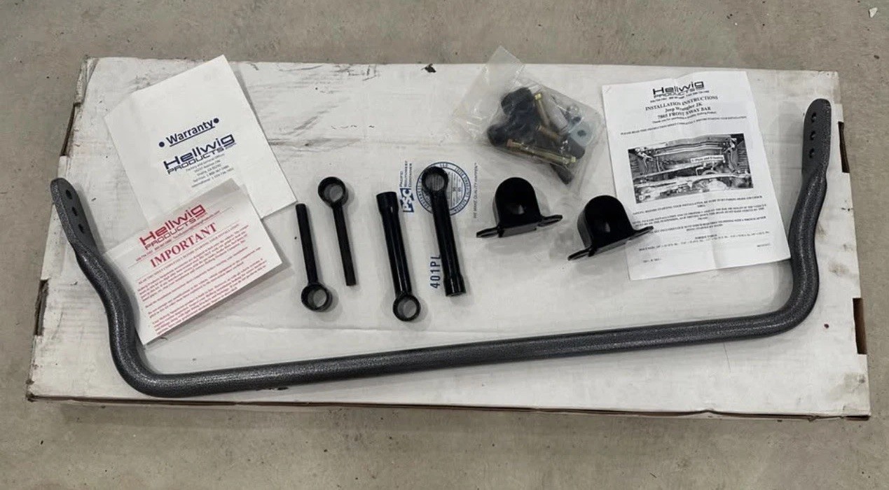 Hellwig 7749 Heavy Duty Front Sway Bar Kit for 07-18 Wrangler JK & JL