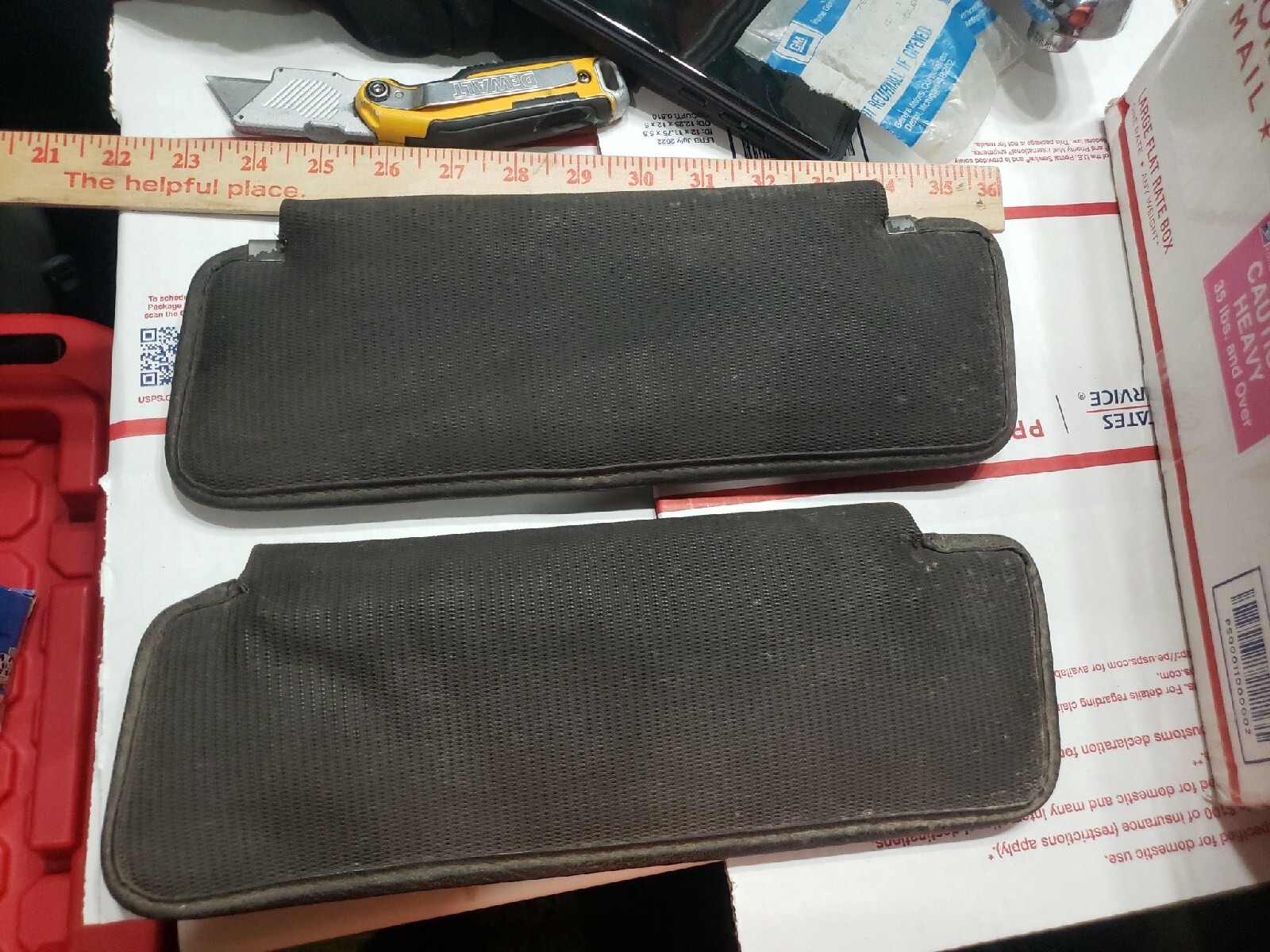 Sunvisor, Original Comfort Weave Pair. 69-73 Corvette Sunvisor, Original Comfort Weave Pair. 69-73 Corvette